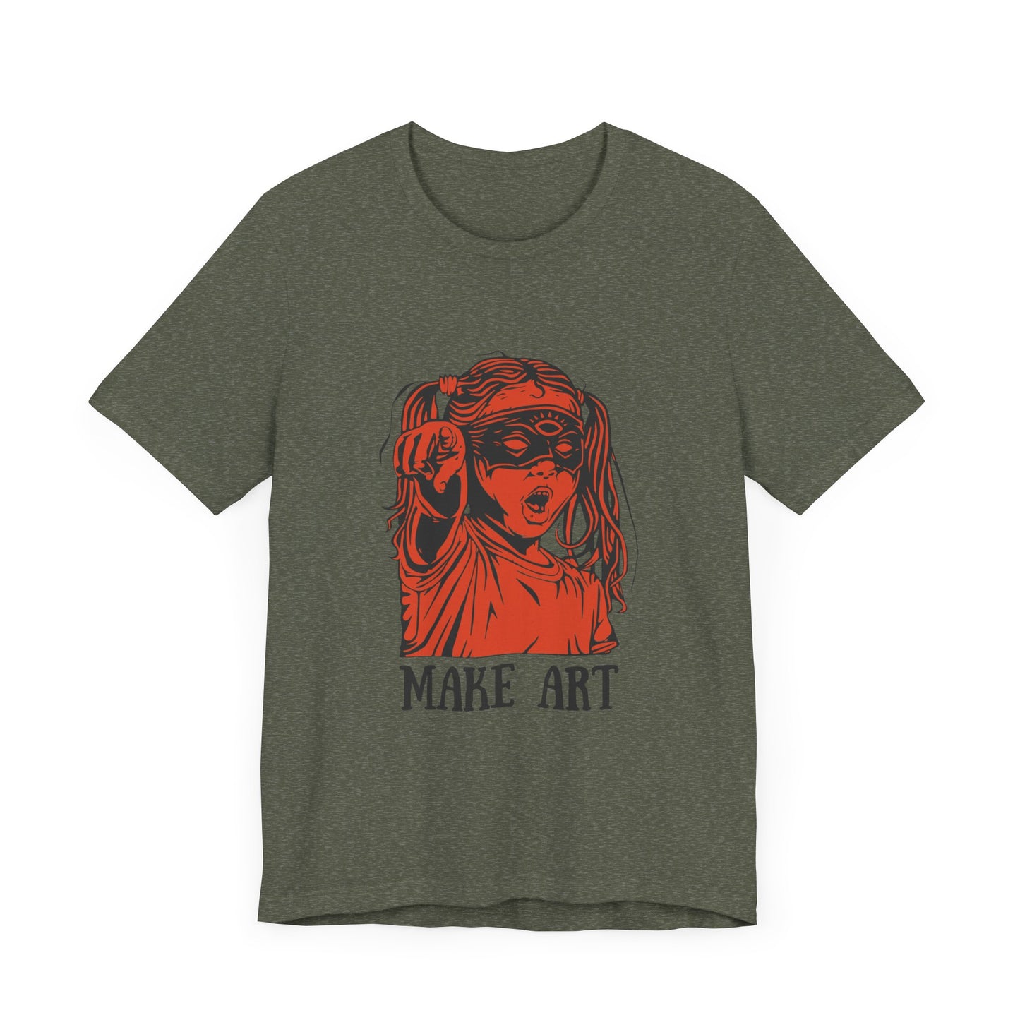 Make Art T-Shirt, Artist Tee, Creative Unisex Shirt, Graphic Design Top, Artistic Gift