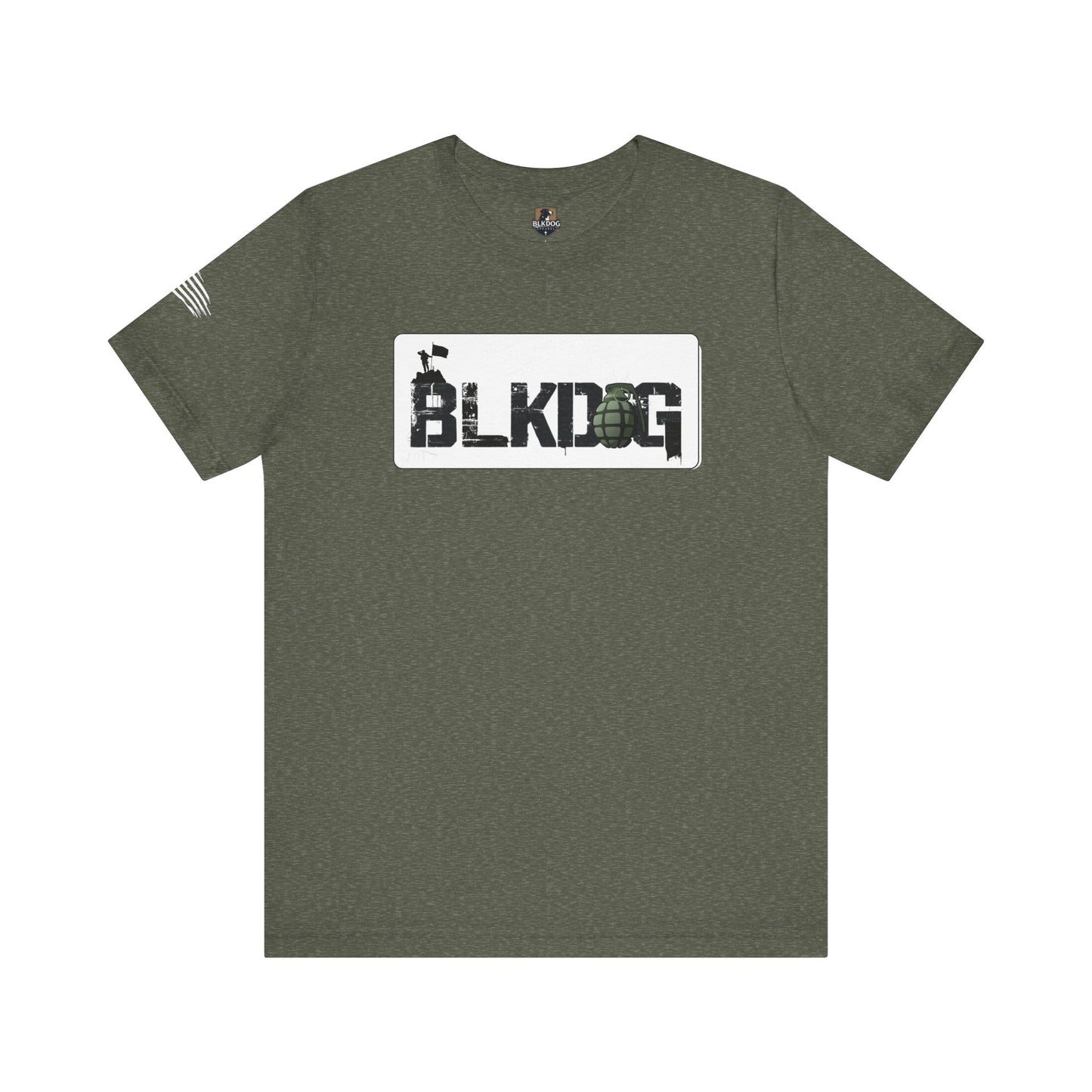 BLKDOG Graphic Unisex Short Sleeve Tee - Military Style Tee