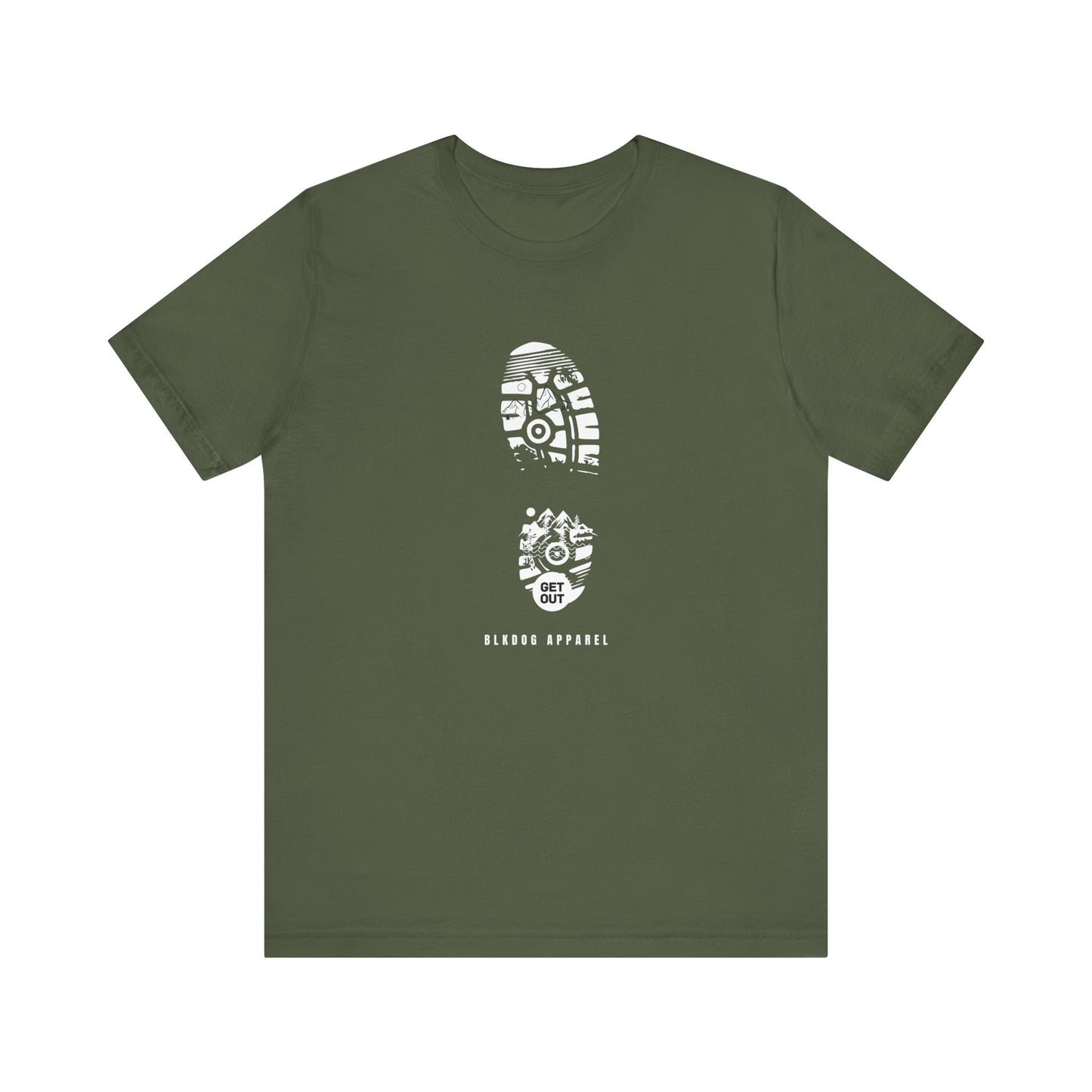 Get Out - BLKDOG APPAREL - Unisex Jersey Short Sleeve Tee