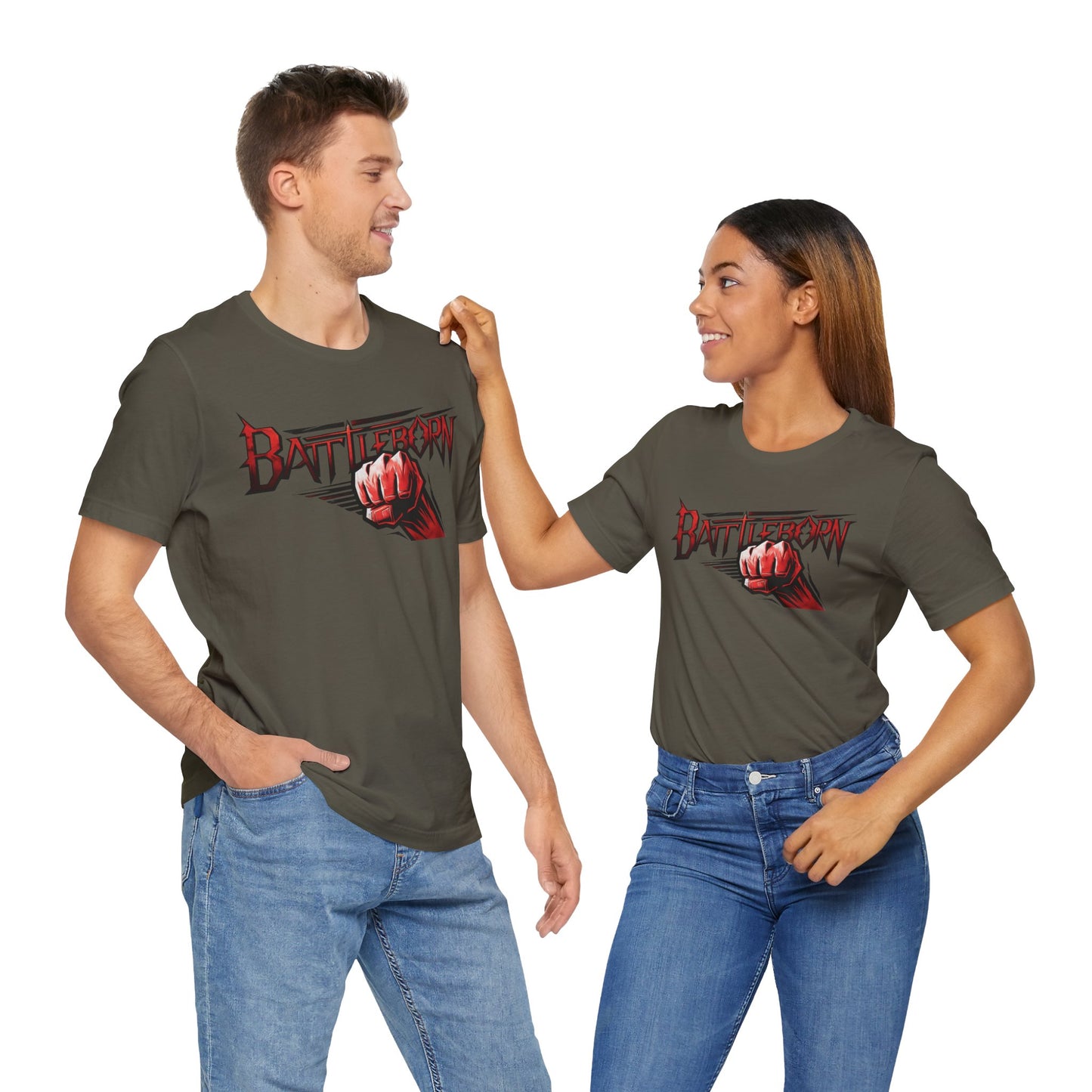 Battleborn Unisex Jersey Short Sleeve Tee - Bold Graphic Tee for Empowerment & Motivation
