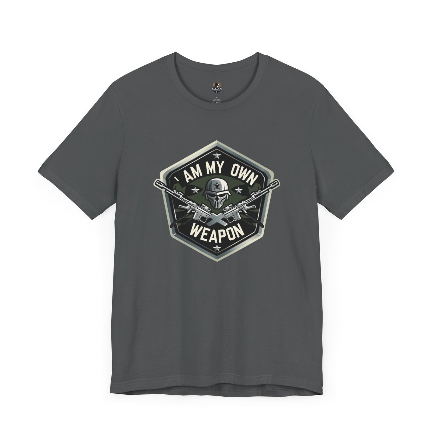I am my Own Weapon, Unisex Jersey Short Sleeve Tee, Graphic Tee for Confidence, Gift for Self-Love, Casual Wear, Motivational Shirt