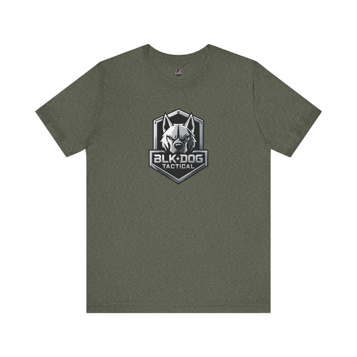 Tactical Graphic Tee - BLKDOG Tactical Design, Unisex Shirt for Dog Lovers, Gift for Pet Owners, Outdoor Adventure Wear, Casual Style