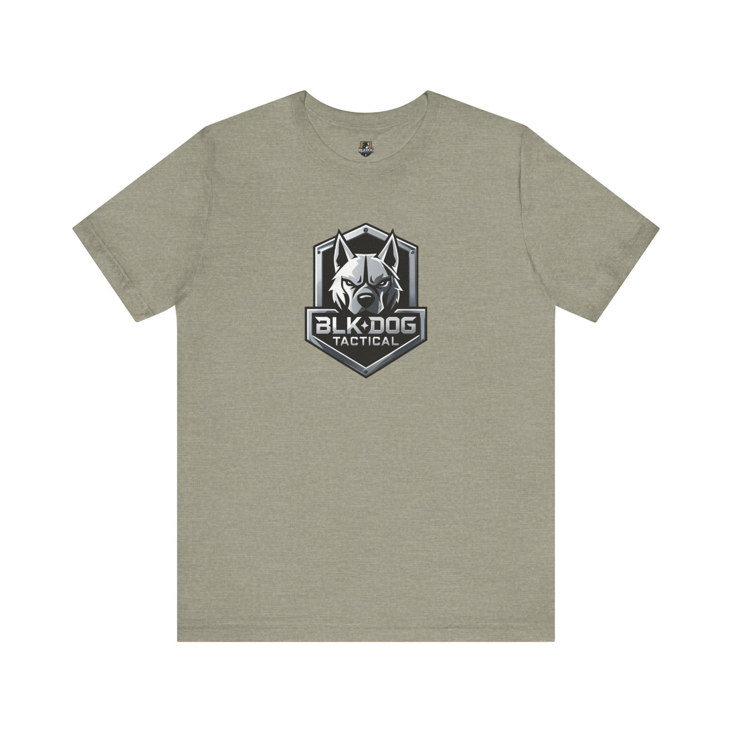 Tactical Graphic Tee - BLKDOG Tactical Design, Unisex Shirt for Dog Lovers, Gift for Pet Owners, Outdoor Adventure Wear, Casual Style