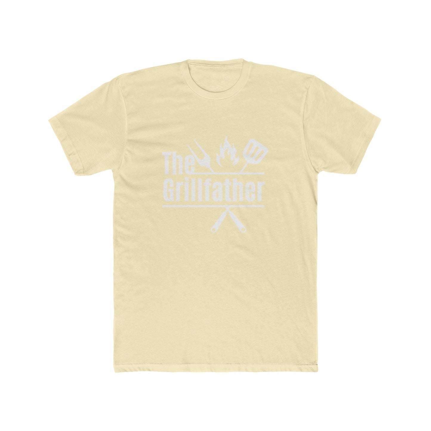 Father's Day T-Shirt - The Grill Father - Men's Cotton Crew Tee