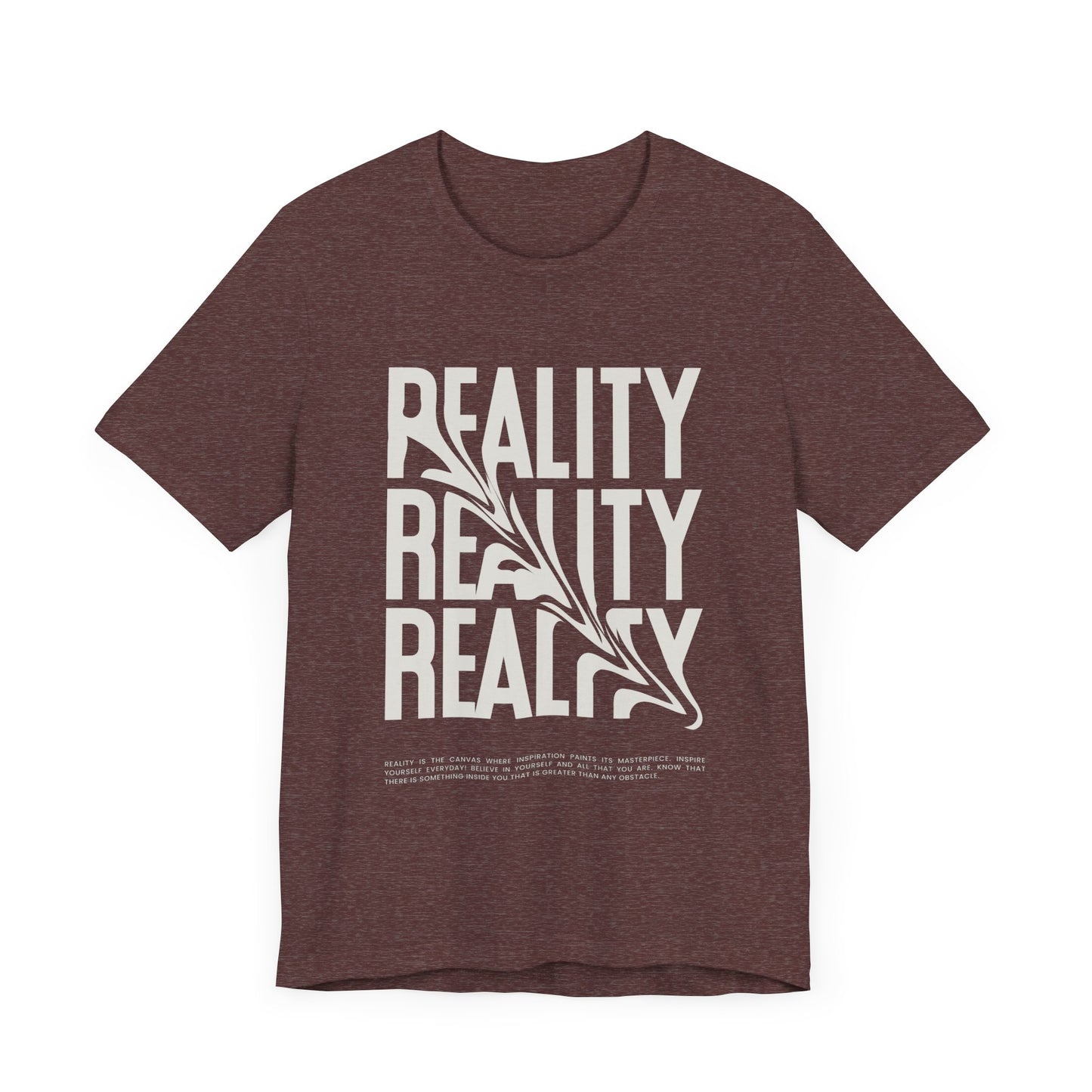 Skewed Reality Unisex Tee, Graphic T-Shirt, Abstract Design, Black and White Shirt, Unique Gift