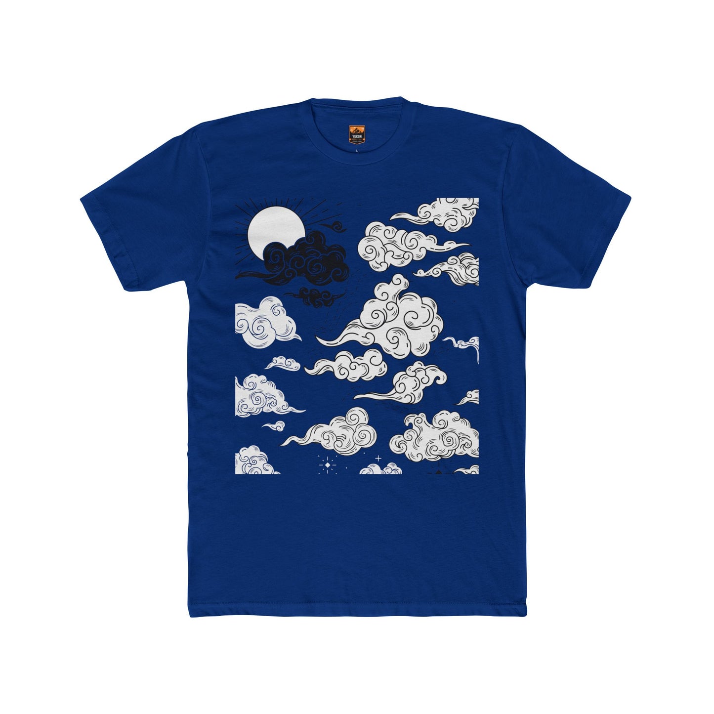 Japanese Clouds - Men's Cotton Crew Tee