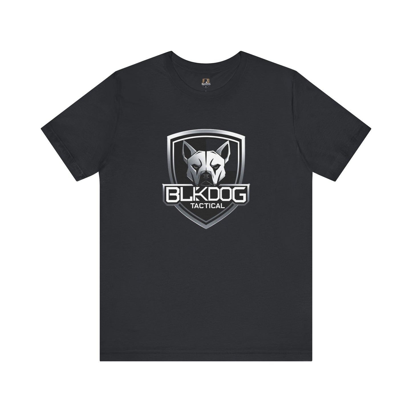 BLKDOG Tactical Unisex Jersey Tee, Graphic Tee, Casual Wear, Gift for Dog Lovers, Military Inspired, Everyday Comfort