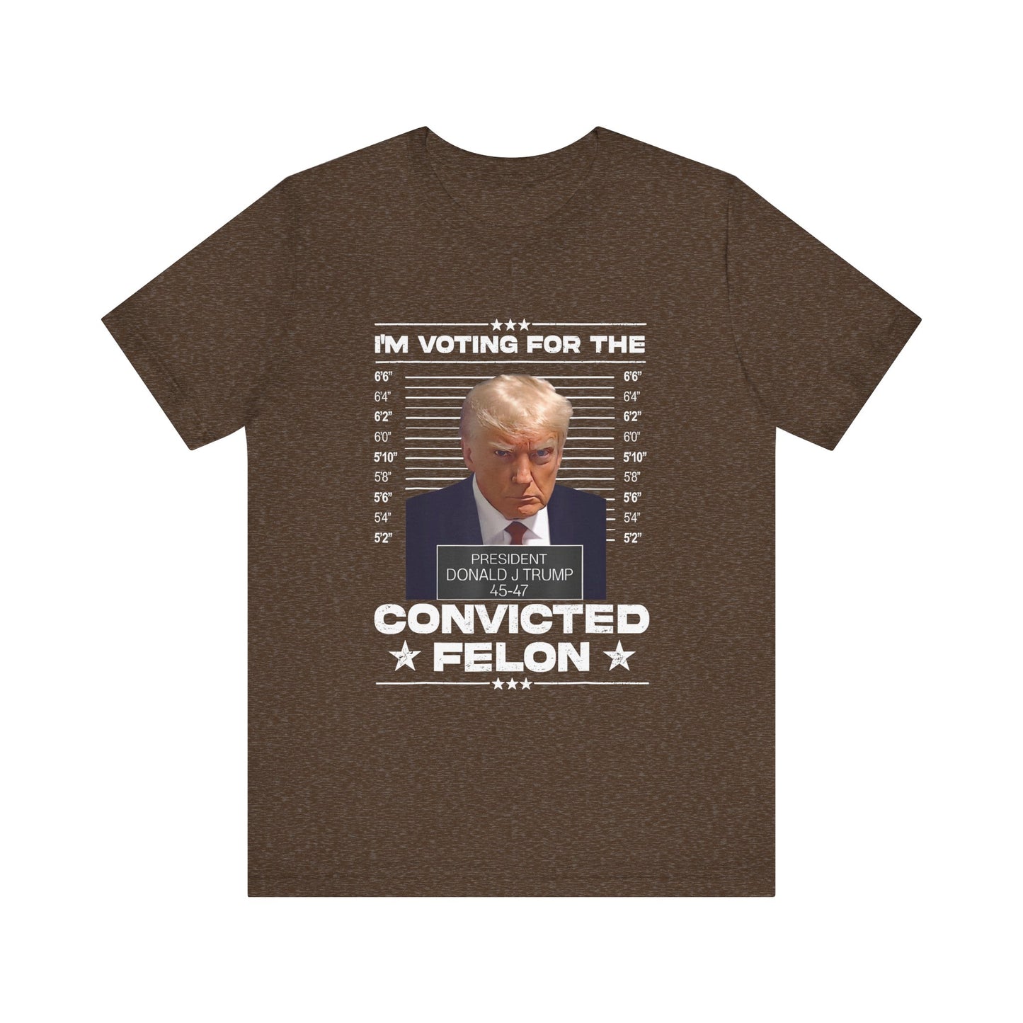 Trump - I'm Voting for the Convicted Felon - Trump24 - Unisex Jersey Short Sleeve Tee