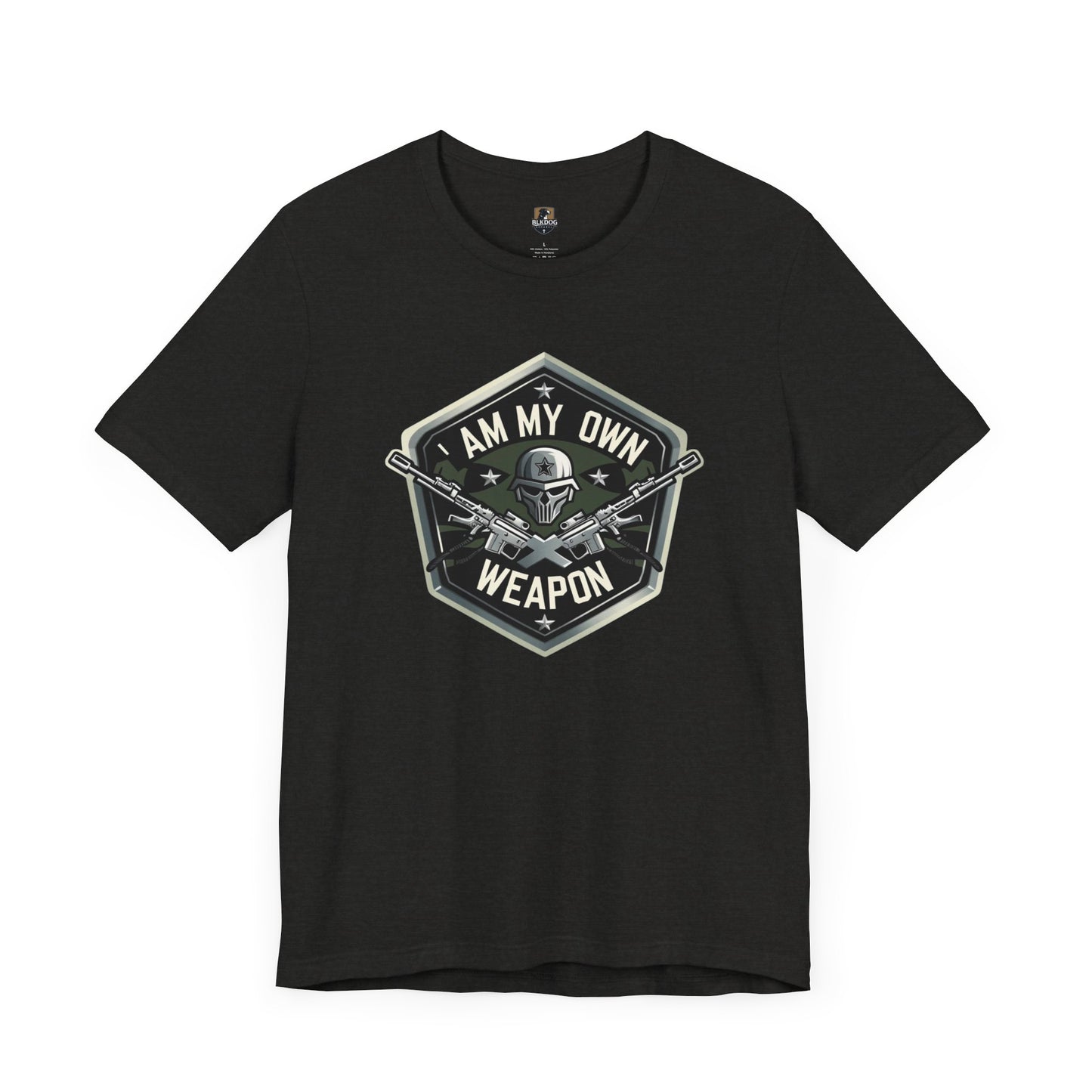 I am my Own Weapon, Unisex Jersey Short Sleeve Tee, Graphic Tee for Confidence, Gift for Self-Love, Casual Wear, Motivational Shirt
