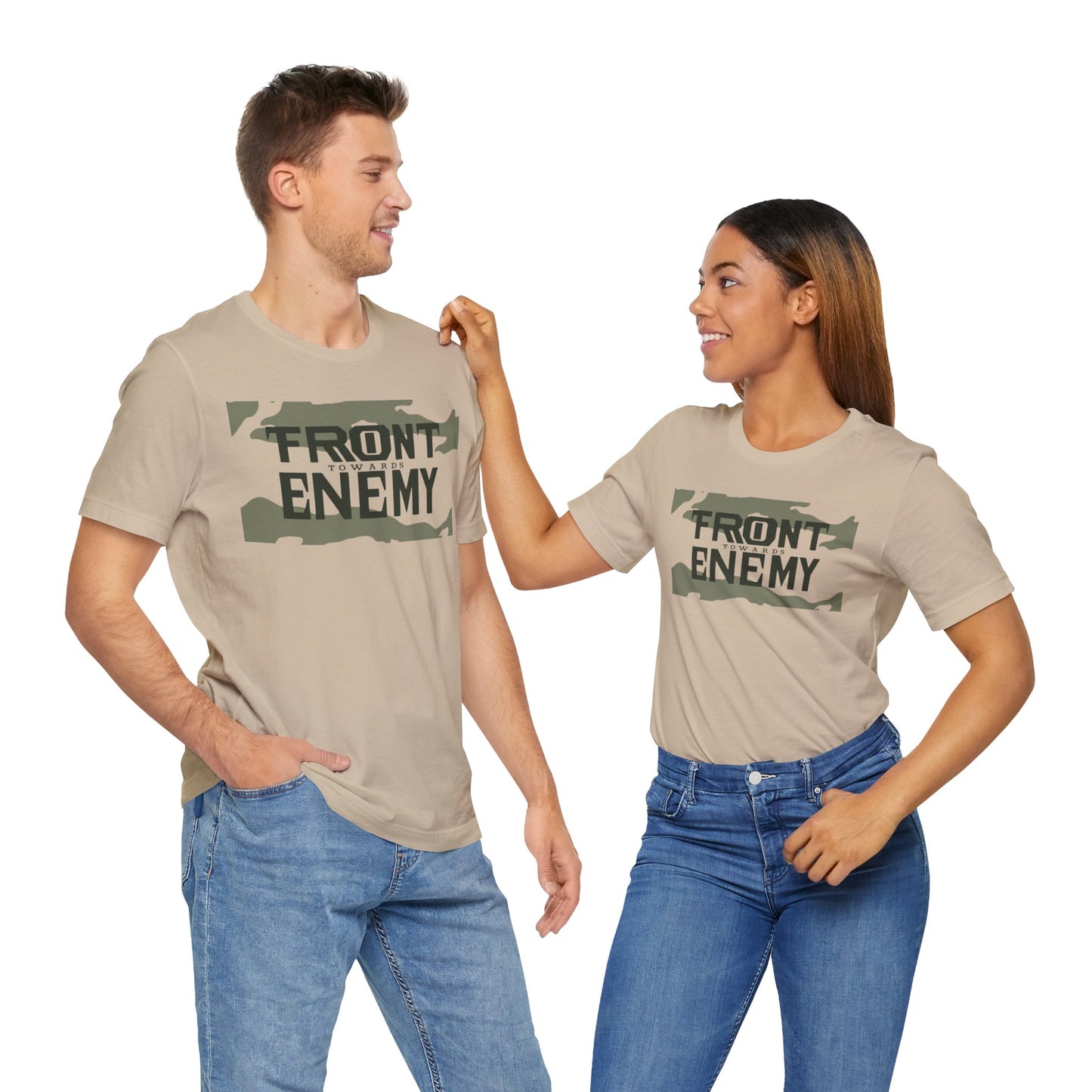 Front Towards Enemy Unisex Tee, Graphic T-Shirt, Army Gift, Military Apparel, Casual Top, Vintage Style Shirt