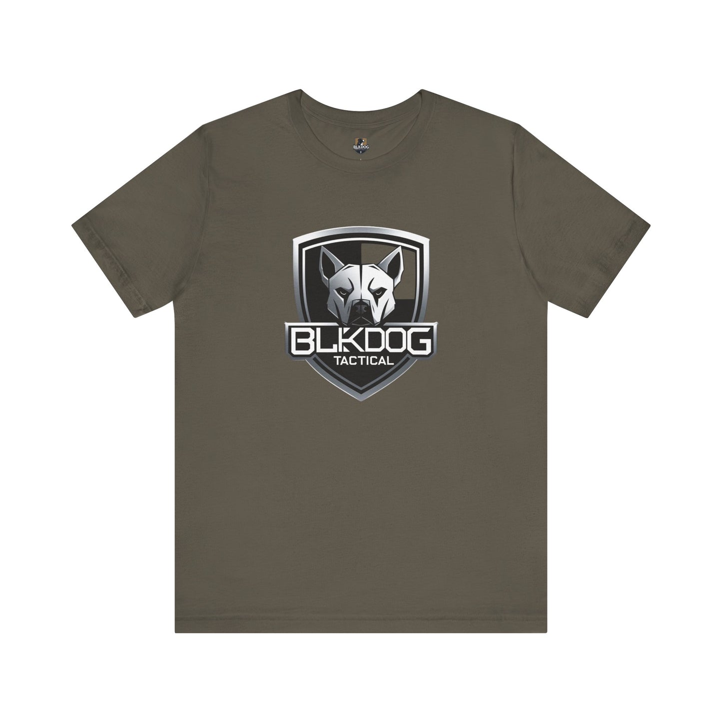 BLKDOG Tactical Unisex Jersey Tee, Graphic Tee, Casual Wear, Gift for Dog Lovers, Military Inspired, Everyday Comfort