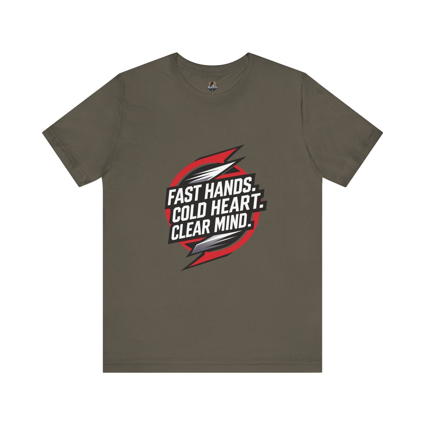 Motivational Unisex Jersey Tee - Fast Hands, Cold Heart, Clear Mind - Perfect for Athletes, Gym Lovers, Casual Wear, Gift Idea