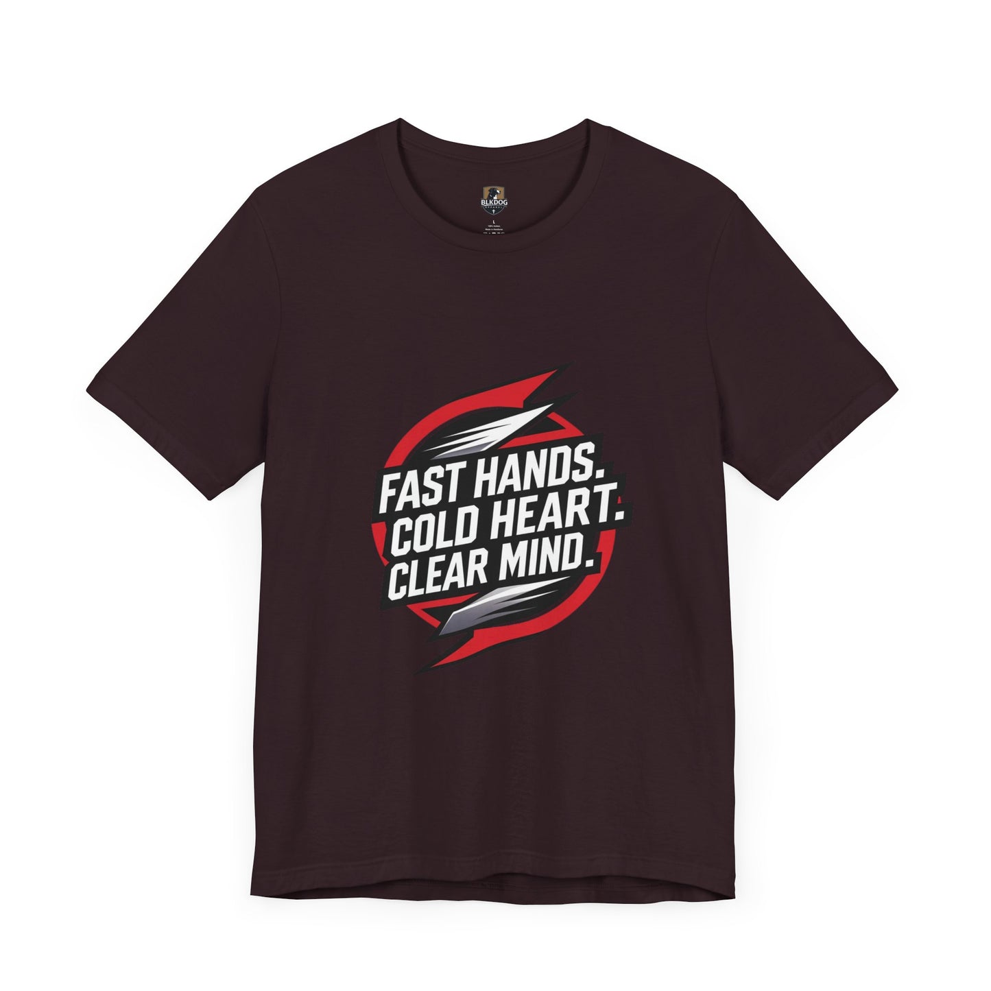 Motivational Unisex Jersey Tee - Fast Hands, Cold Heart, Clear Mind - Perfect for Athletes, Gym Lovers, Casual Wear, Gift Idea