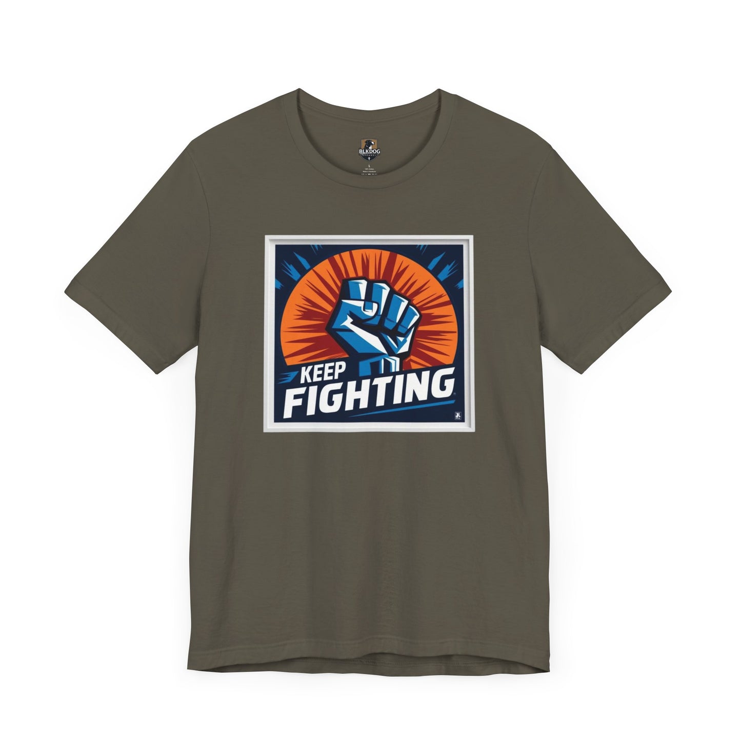 Keep Fighting Unisex Short Sleeve Tee - Inspirational Graphic T-Shirt for Motivation & Support