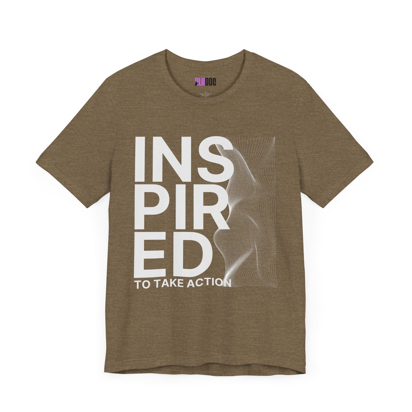 Inspired to Take Action T-Shirt, Motivational Graphic Tee, Unisex Jersey Shirt, Positive Vibes Apparel, Activewear Gift, Empowerment