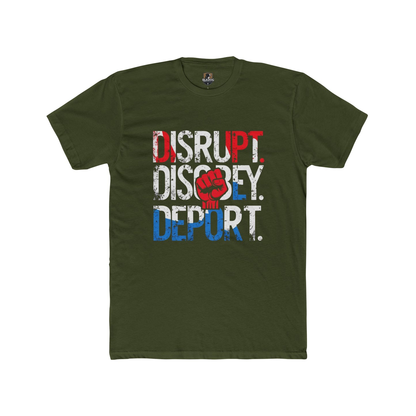 Bold Message Unisex Tee - Disrupt, Discover, Deport - Statement Shirt for Activists, Casual Wear, Gift Idea