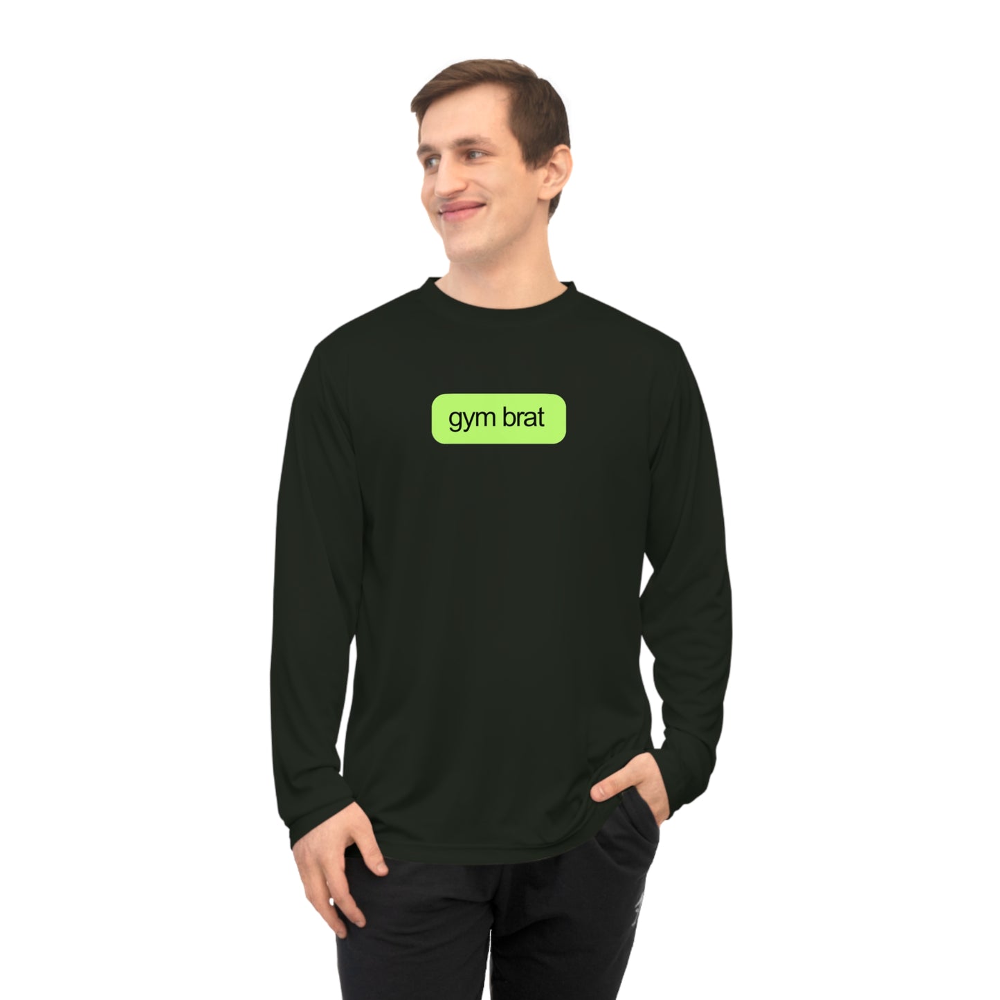 Gym Brat Performance Long Sleeve Shirt, Workout Tee for Fitness Lovers, Unisex Sportswear, Perfect for Gym and Casual Wear, Gift for