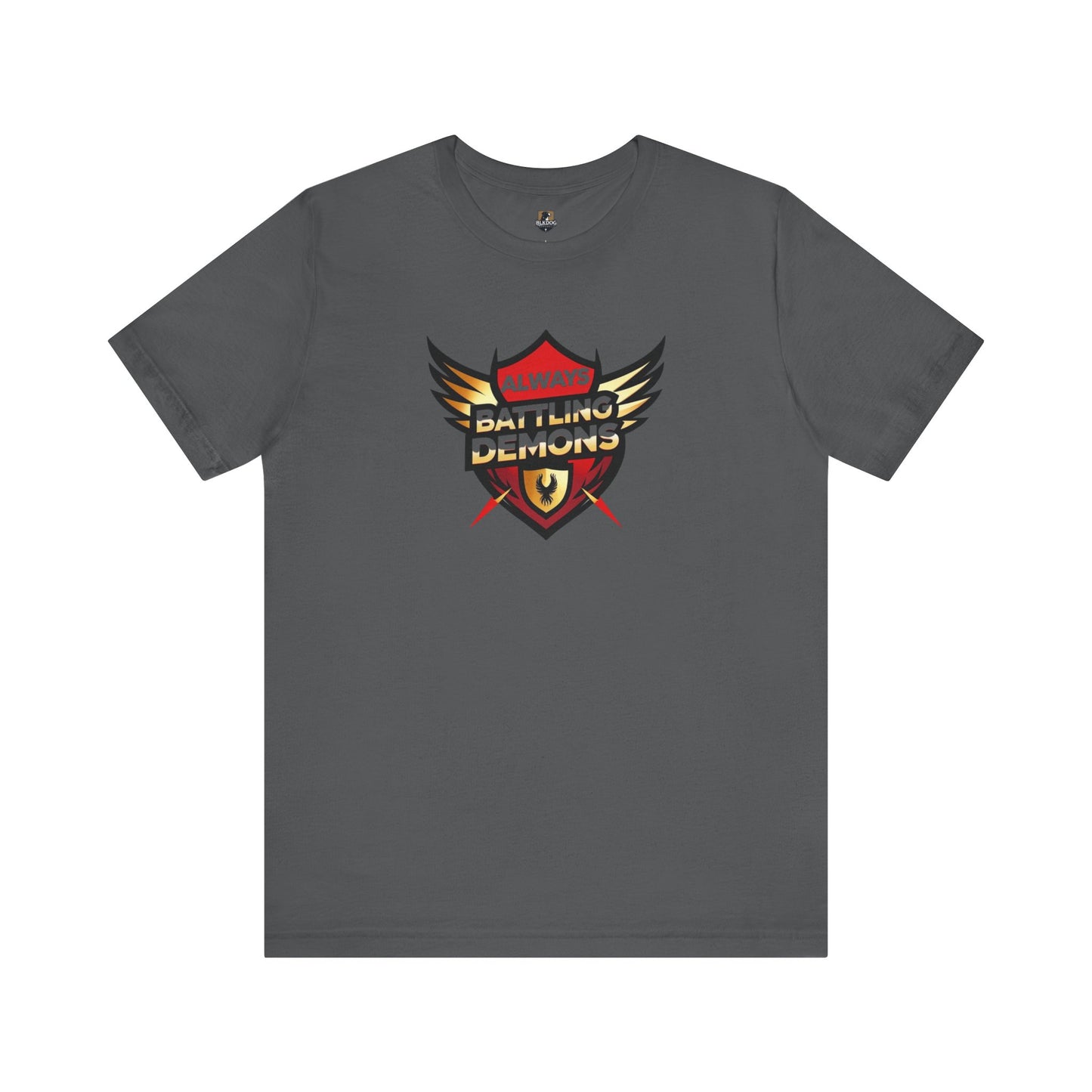 Battling Demons Unisex Tee, Motivational T-Shirt for Gamers, Casual Wear, Great for Gifts, Fitness, and Self-Improvement