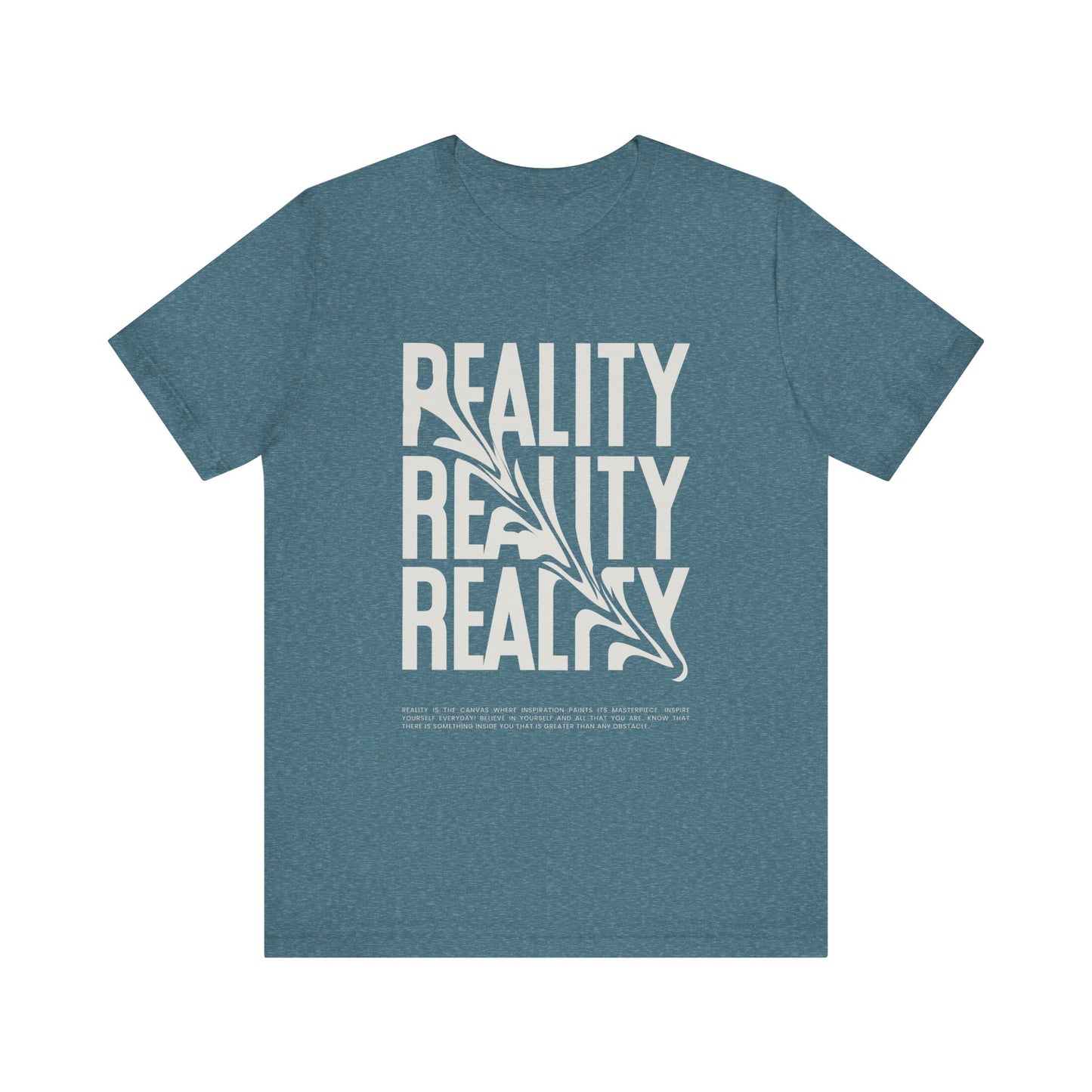 Skewed Reality Unisex Tee, Graphic T-Shirt, Abstract Design, Black and White Shirt, Unique Gift