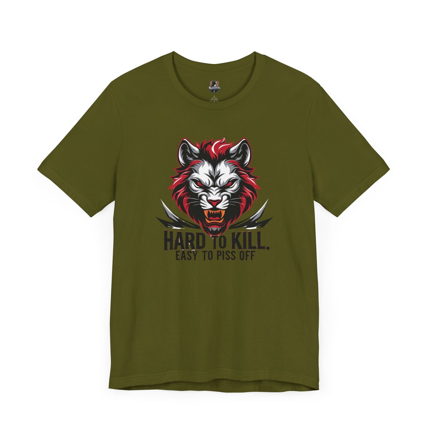 Hard to Kill Graphic Tee, Funny T-Shirt for Tough Individuals, Unisex Short Sleeve Top for Gift, Casual Wear, Streetwear