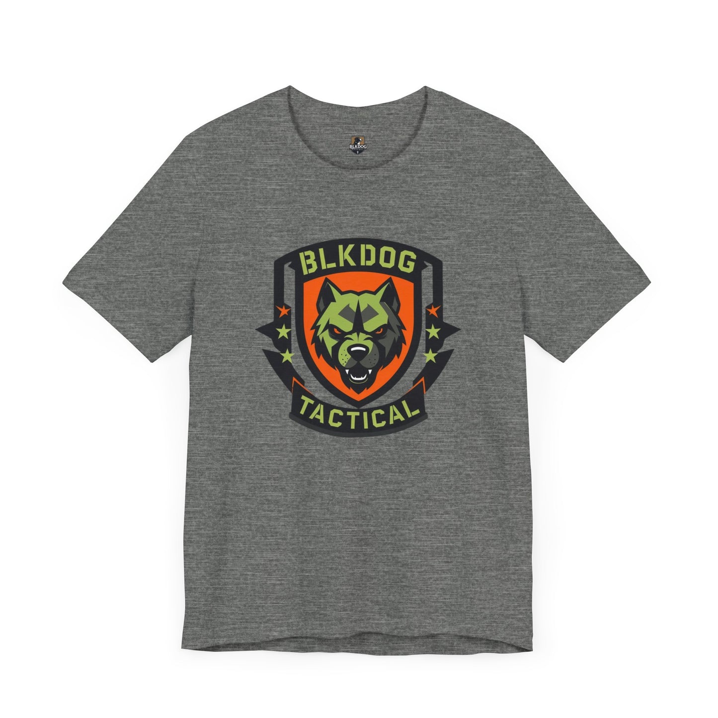 Tactical Graphic Tee Featuring BLKDOG Logo - Perfect for Military, Outdoor Adventures, Gifts, Brotherhood, Casual Wear