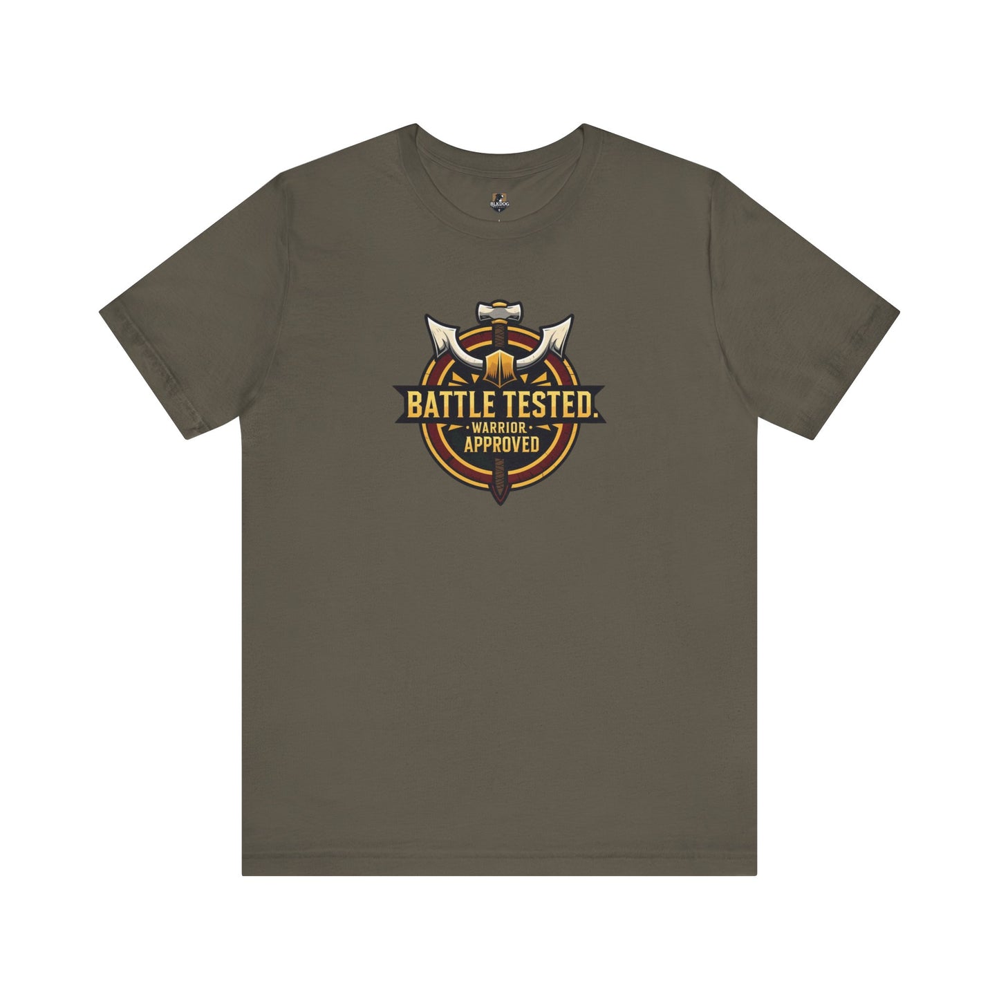 Battle Tested...Warrior Approved Unisex Jersey Tee, Graphic Tee, Casual Wear, Gifts for Him, Birthday Shirt, Warrior Apparel