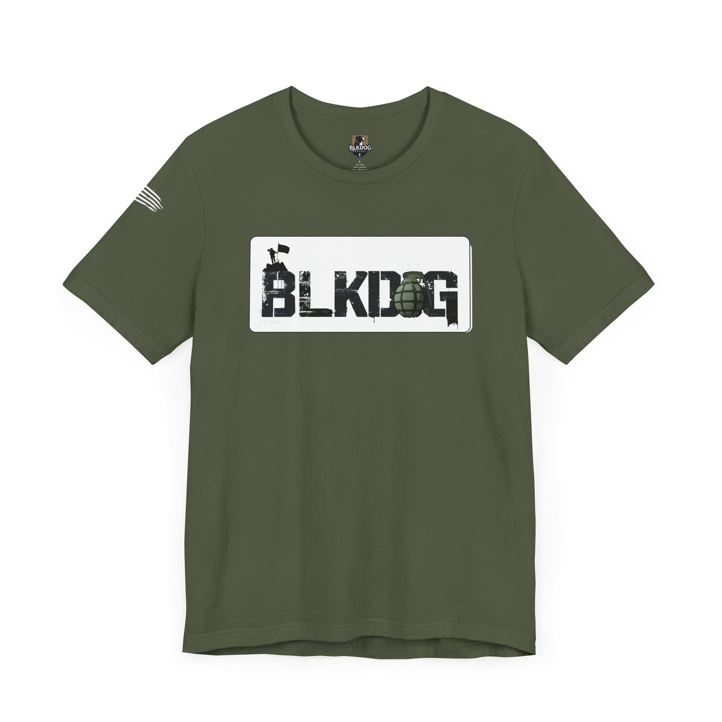 BLKDOG Graphic Unisex Short Sleeve Tee - Military Style Tee