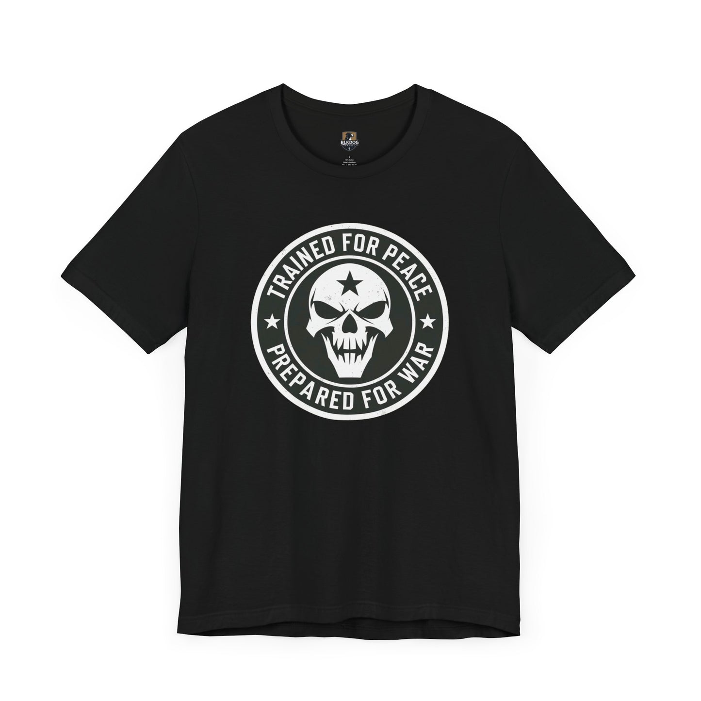 Trained for Peace. Prepared for War Graphic Tee, Unisex Short Sleeve Shirt, Military Tee, Casual Wear, Gift for Veterans