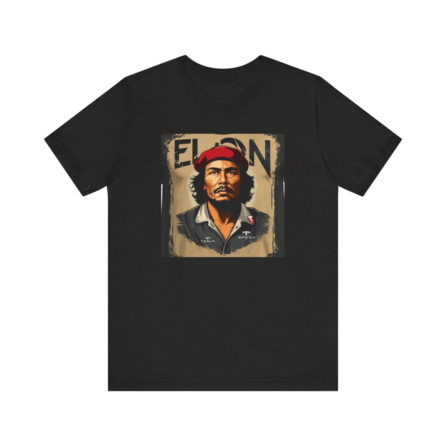 Graphic Tee, Elon Musk Che Guevara Shirt, Unisex Short Sleeve Top, Unique T-Shirt, Space Lover Gift