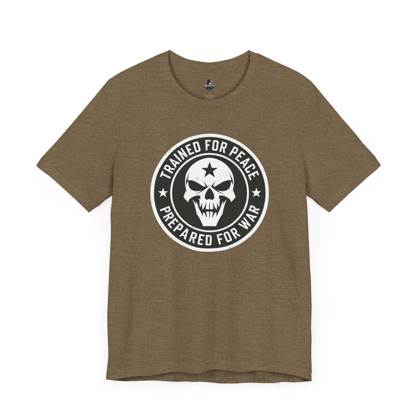 Trained for Peace. Prepared for War Graphic Tee, Unisex Short Sleeve Shirt, Military Tee, Casual Wear, Gift for Veterans
