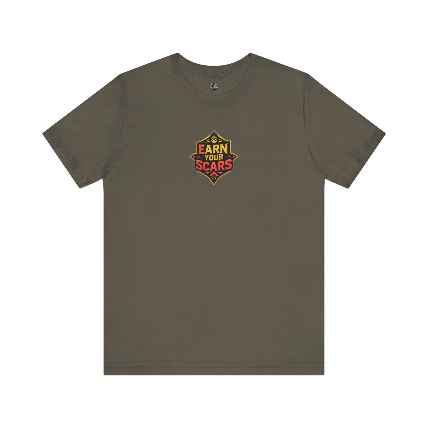 Earn Your Scars Unisex Short Sleeve Tee, Motivational Shirt, Gift for Fitness Enthusiasts, Casual Wear, Workout Apparel, Unique T-Shirt