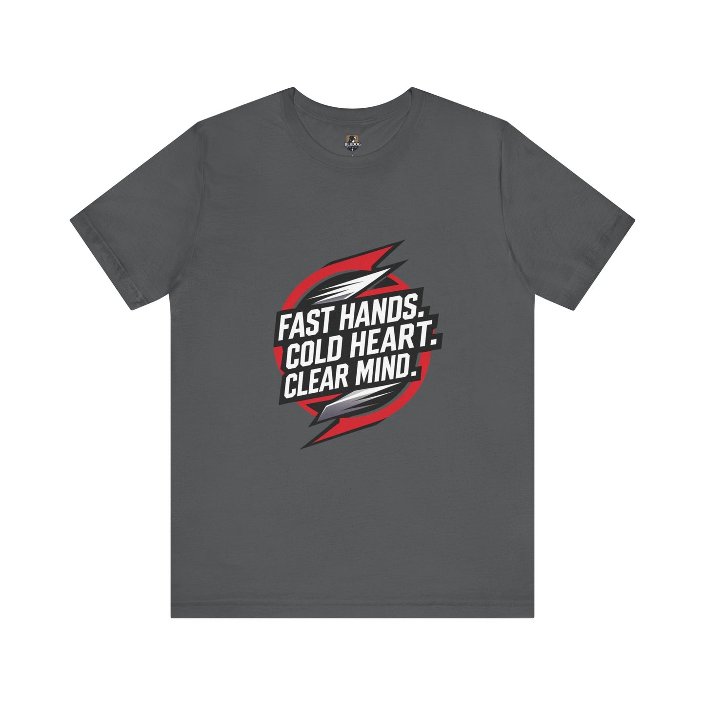 Motivational Unisex Jersey Tee - Fast Hands, Cold Heart, Clear Mind - Perfect for Athletes, Gym Lovers, Casual Wear, Gift Idea