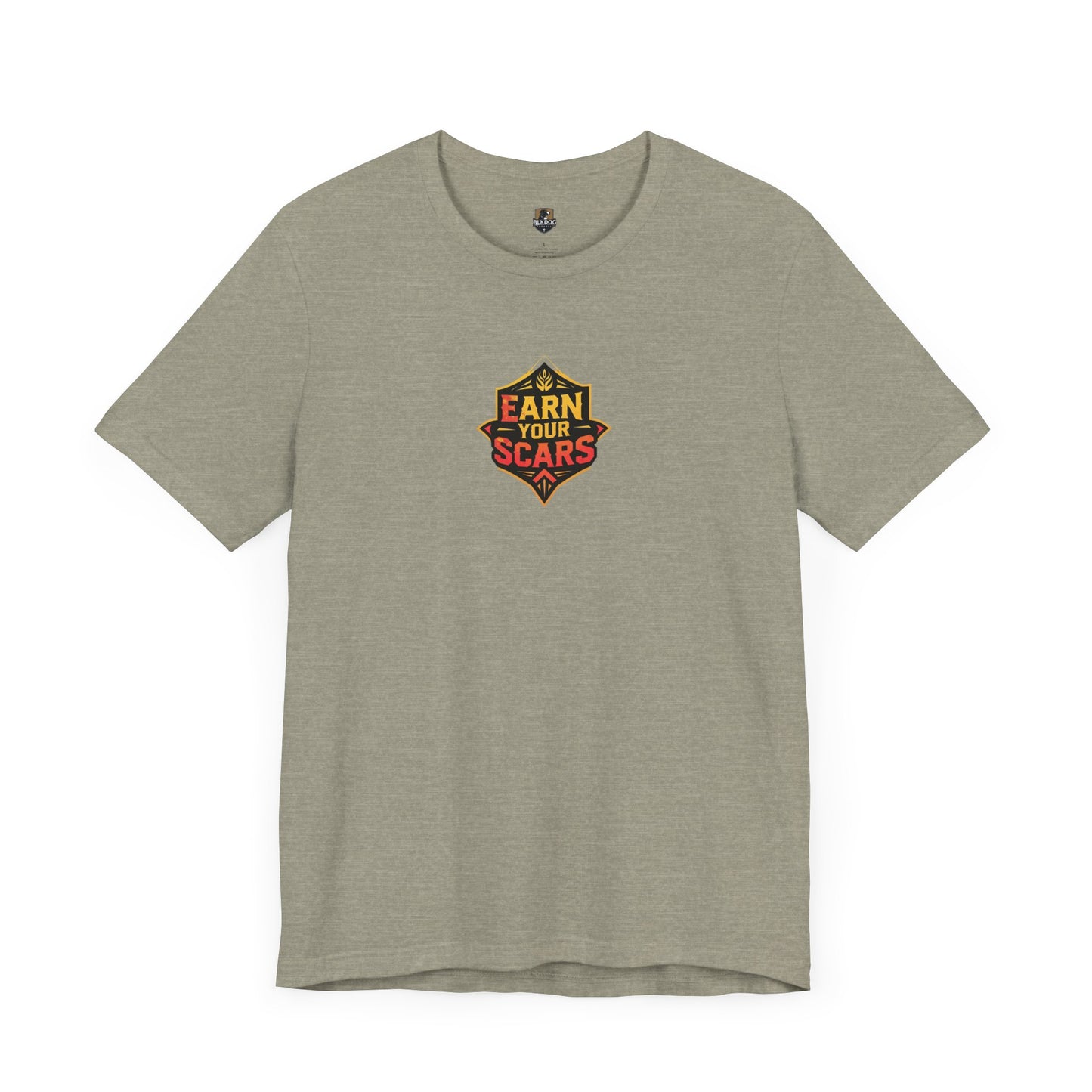 Earn Your Scars Unisex Short Sleeve Tee, Motivational Shirt, Gift for Fitness Enthusiasts, Casual Wear, Workout Apparel, Unique T-Shirt