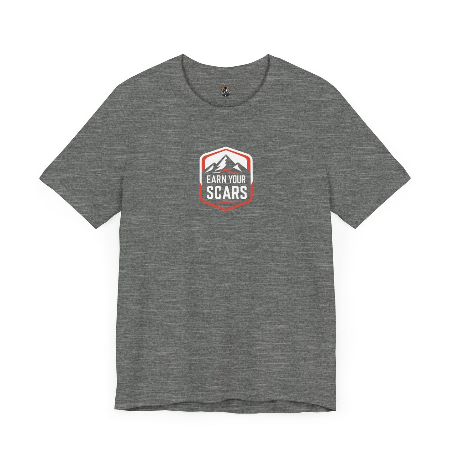 Adventure-Inspired Unisex Tee - Earn Your Scars, Casual Wear, Hiking Shirt, Gift for Nature Lovers, Motivational T-Shirt