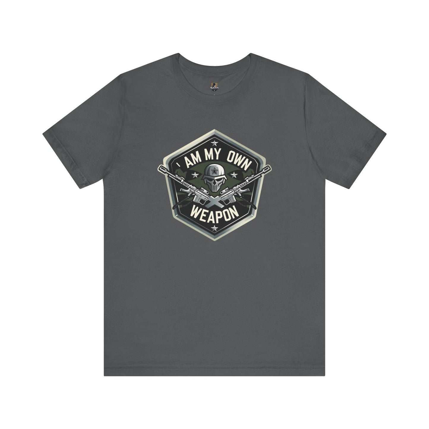 I am my Own Weapon, Unisex Jersey Short Sleeve Tee, Graphic Tee for Confidence, Gift for Self-Love, Casual Wear, Motivational Shirt