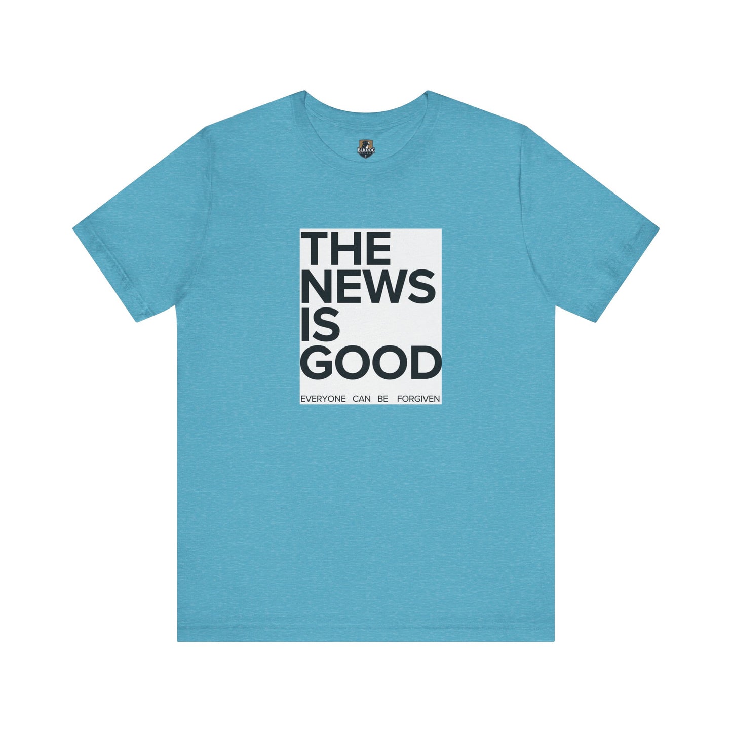 Forgiveness News Unisex Tee, Inspirational T-Shirt, Positive Vibes Top, Good News Shirt, Forgiveness Journalist Gift