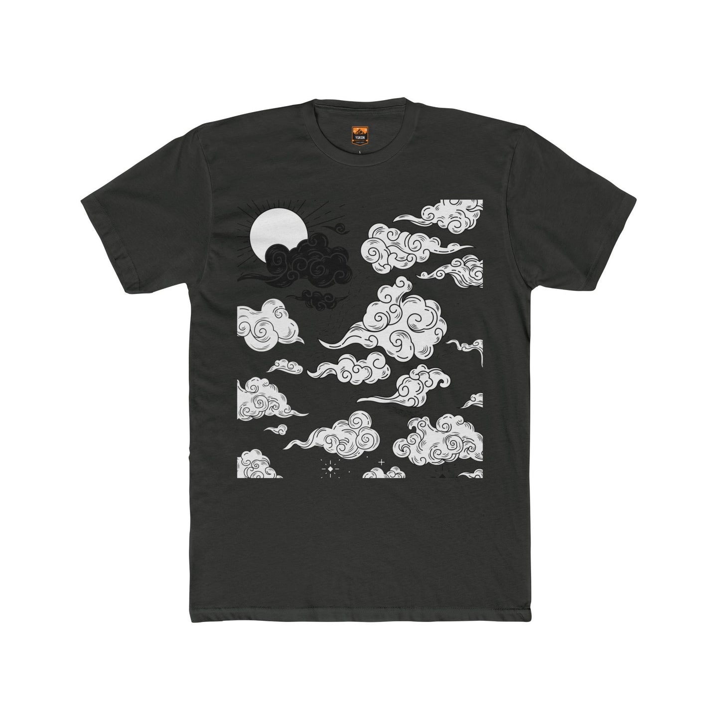 Japanese Clouds - Men's Cotton Crew Tee