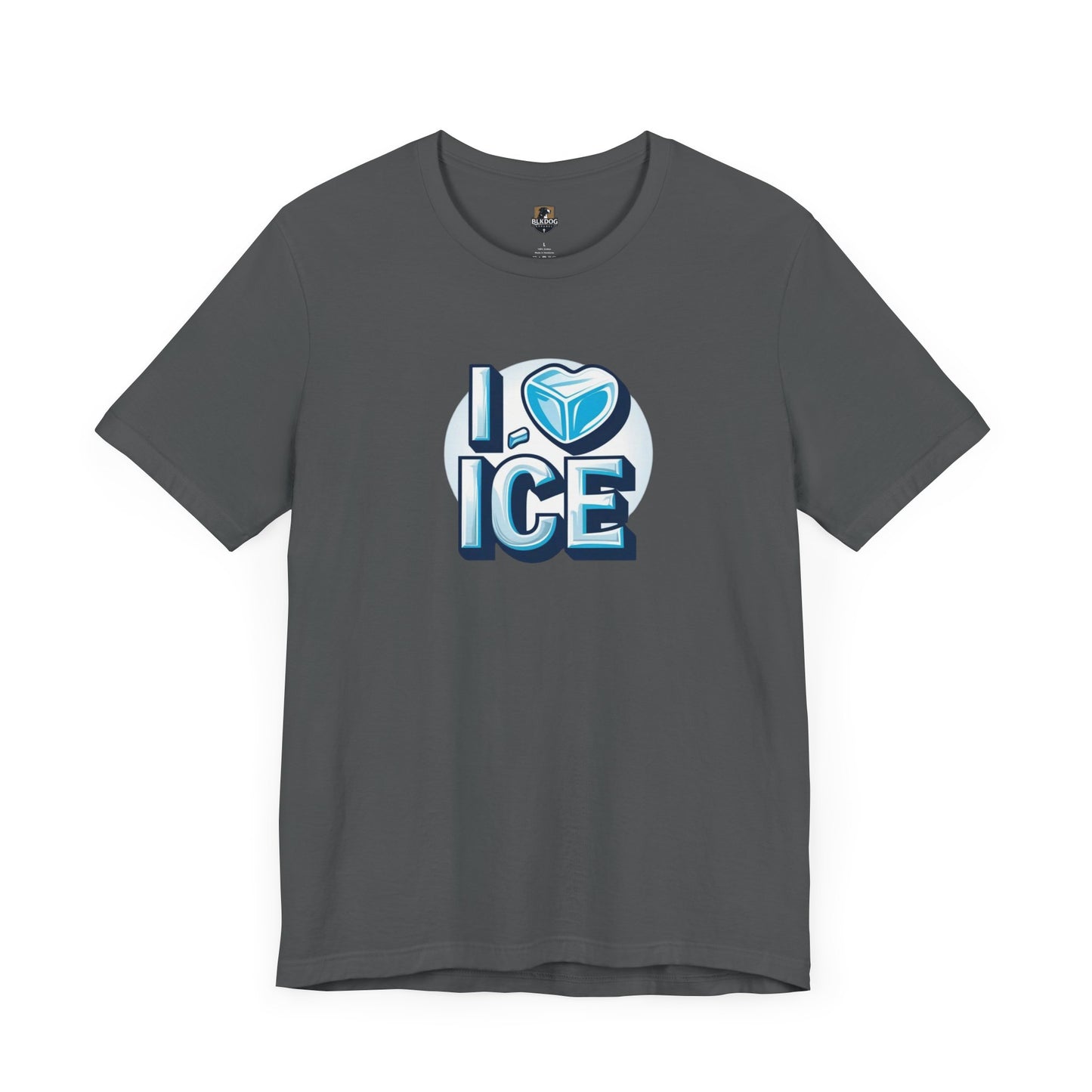 I Love Ice Unisex Short Sleeve Tee, Cute T-Shirt for Ice Cream Lovers, Summer Fashion, Gift for Friends, Ice Cream Party Attire