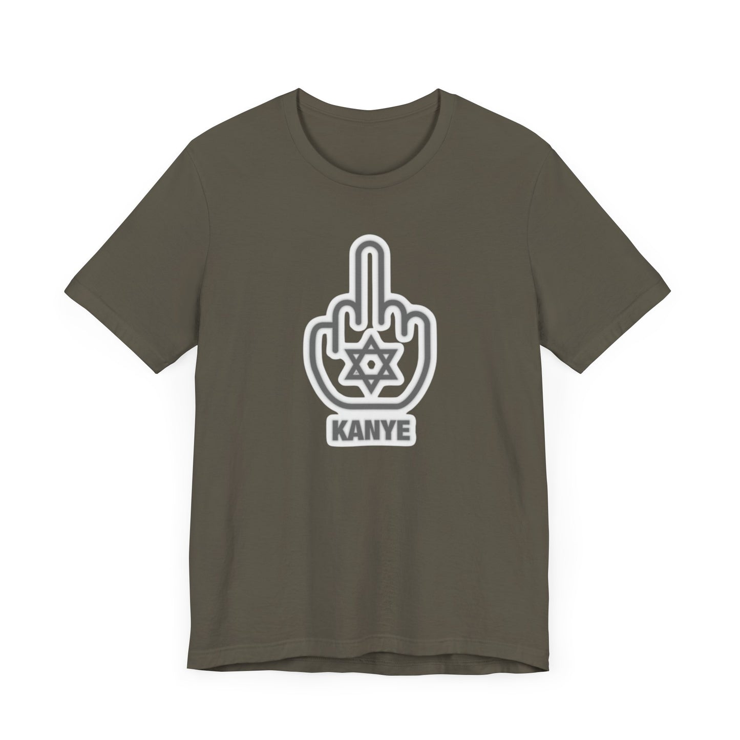 F Kanye - Middle Finger with Star of David - Tee Fight against Antisemitism