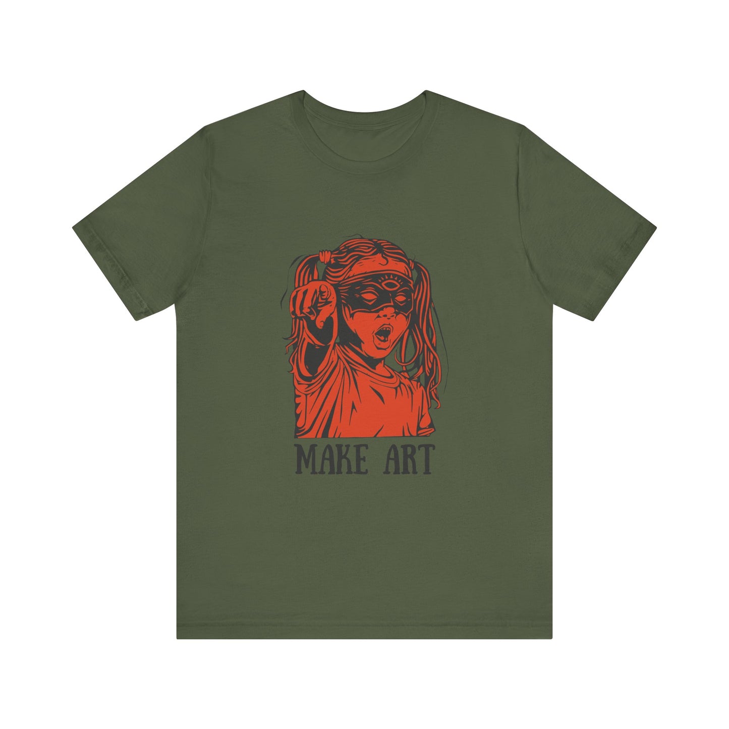 Make Art T-Shirt, Artist Tee, Creative Unisex Shirt, Graphic Design Top, Artistic Gift