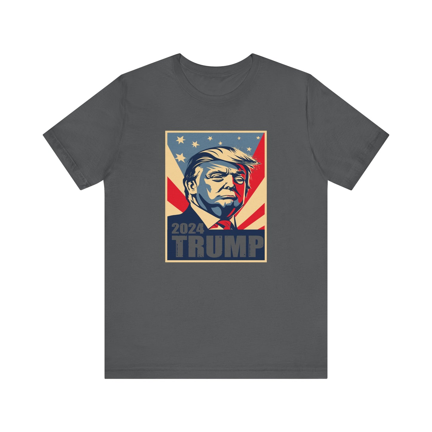 Trump24 - Bust of Trump - #trump24 - Unisex Jersey Short Sleeve Tee
