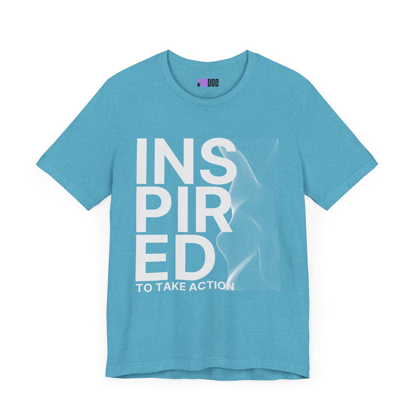 Inspired to Take Action T-Shirt, Motivational Graphic Tee, Unisex Jersey Shirt, Positive Vibes Apparel, Activewear Gift, Empowerment