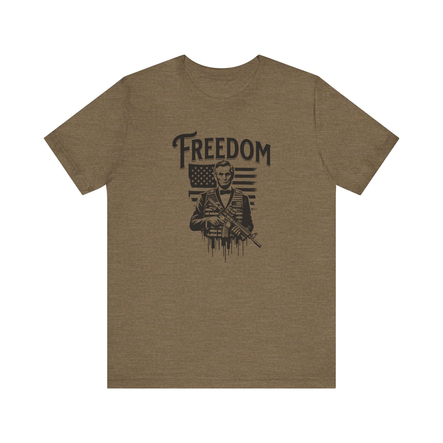Patriotic Tee, President Lincoln Shirt, Historical Gun Owner Top, American History T-Shirt, Political Activist Apparel