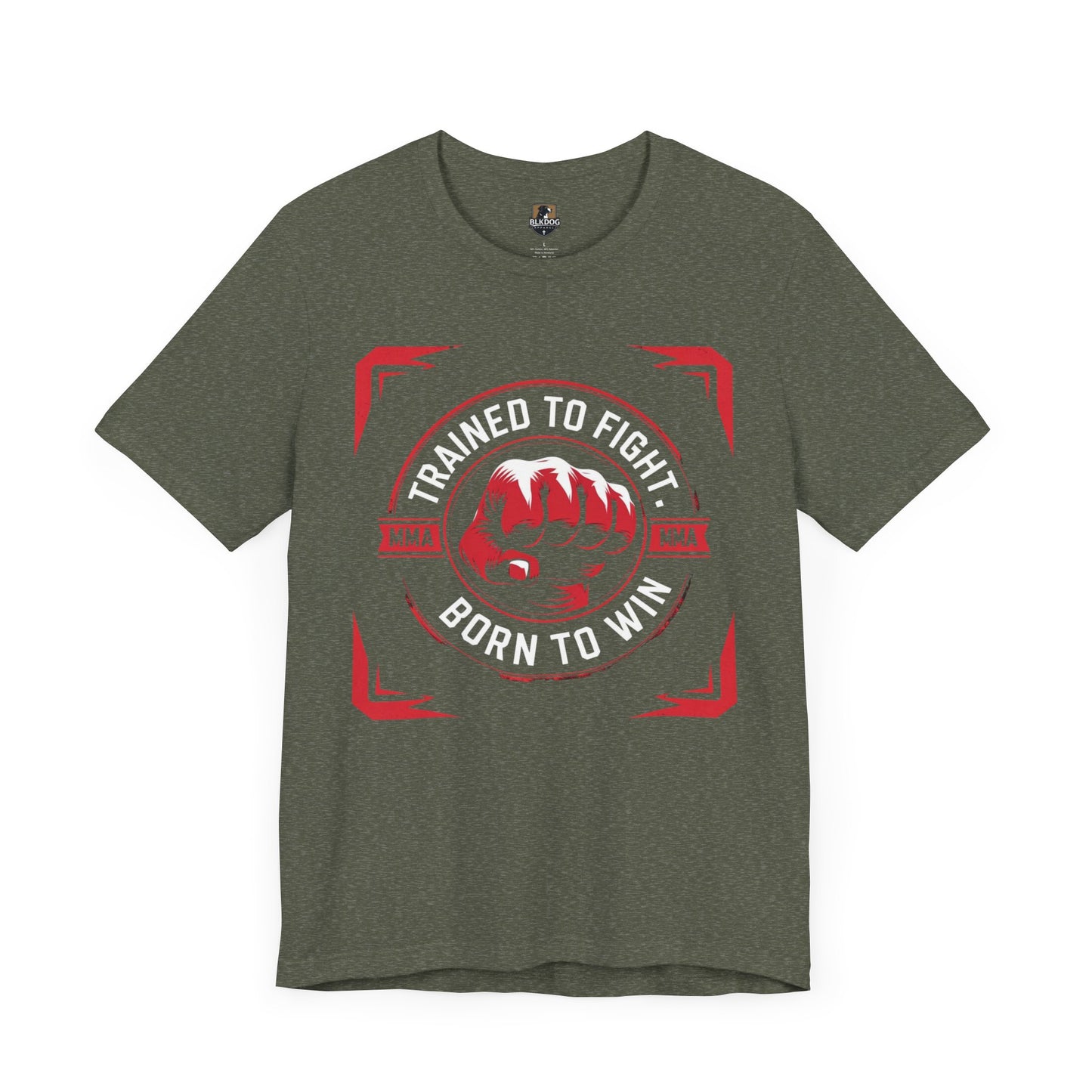 Trained to Fight Tee, Unisex Jersey Short Sleeve Tee for Fighters, Athletic Gift, Workout Apparel, Motivational Shirt