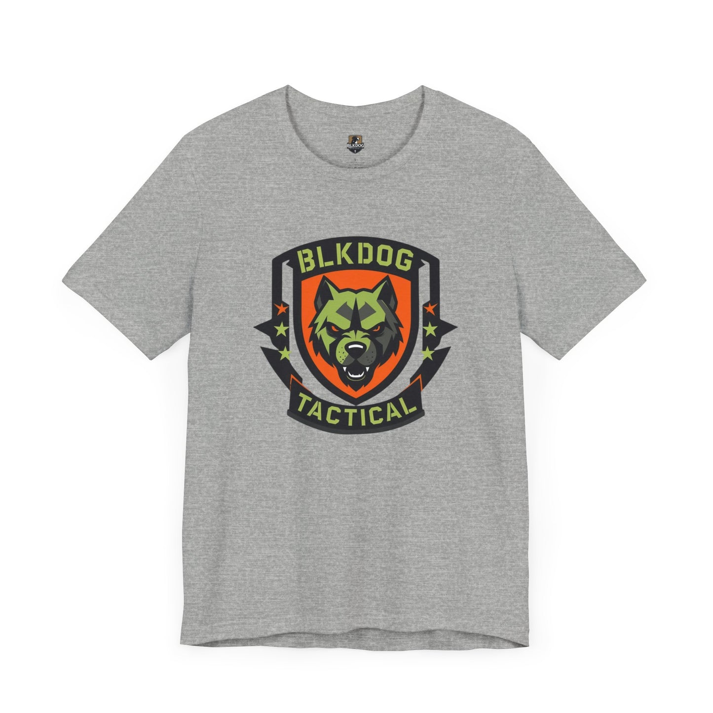 Tactical Graphic Tee Featuring BLKDOG Logo - Perfect for Military, Outdoor Adventures, Gifts, Brotherhood, Casual Wear
