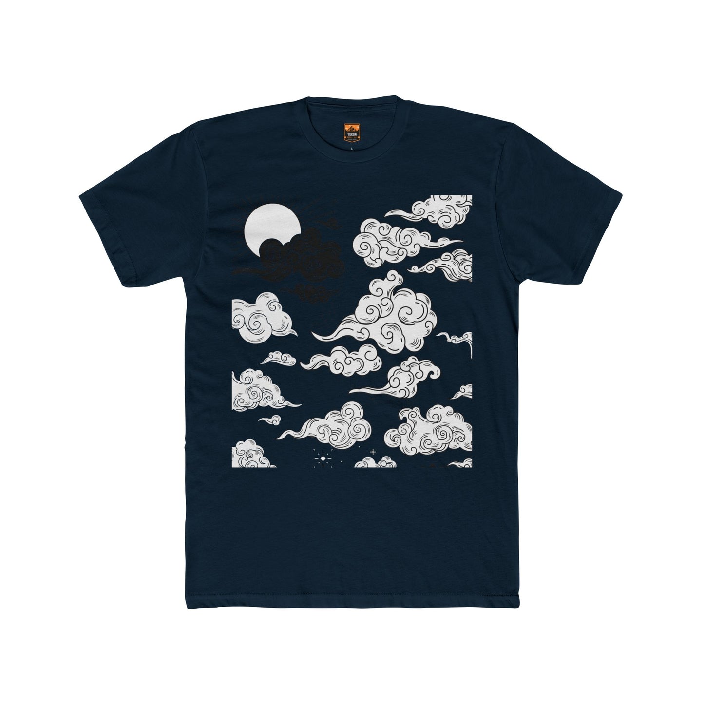 Japanese Clouds - Men's Cotton Crew Tee