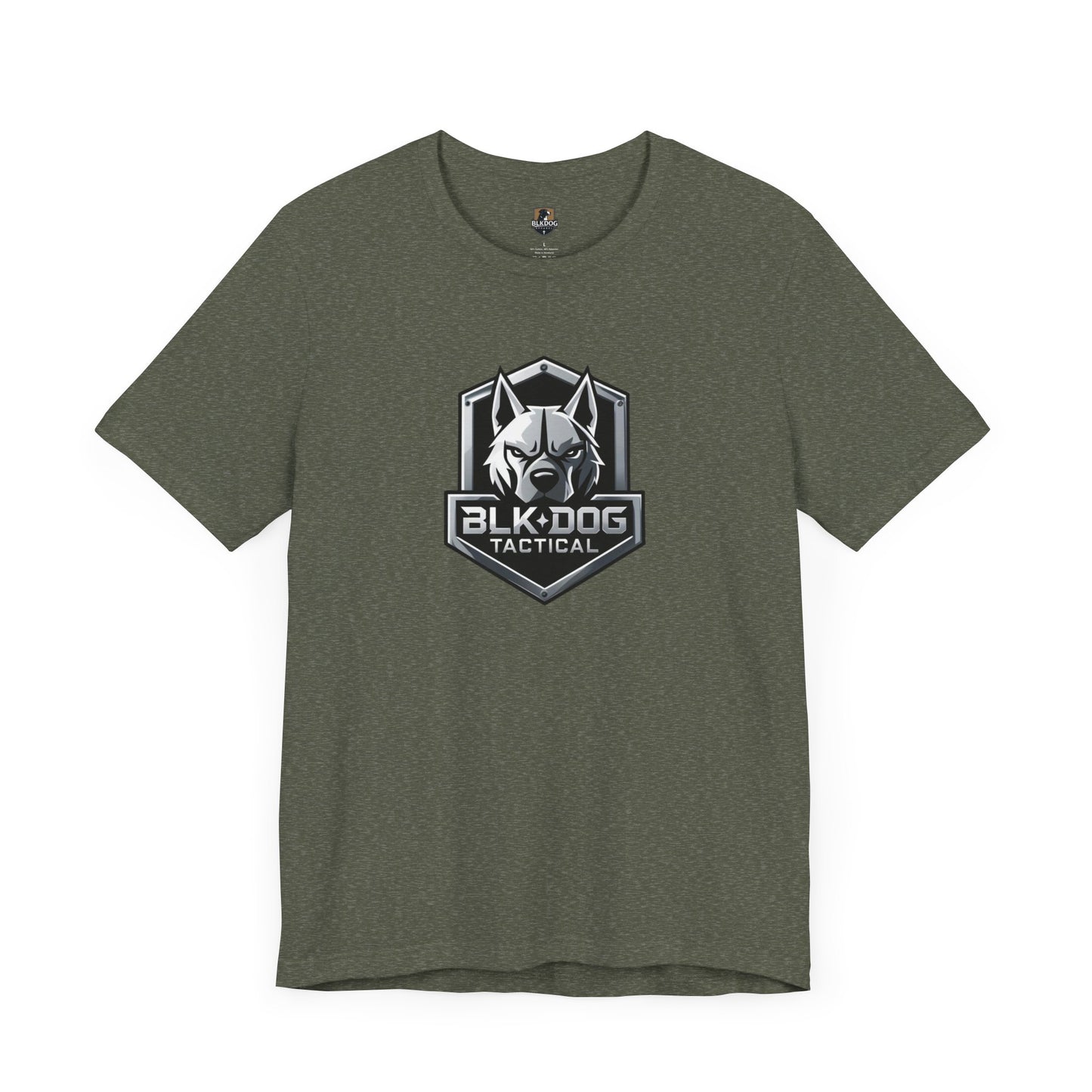 Tactical Graphic Tee - BLKDOG Tactical Design, Unisex Shirt for Dog Lovers, Gift for Pet Owners, Outdoor Adventure Wear, Casual Style