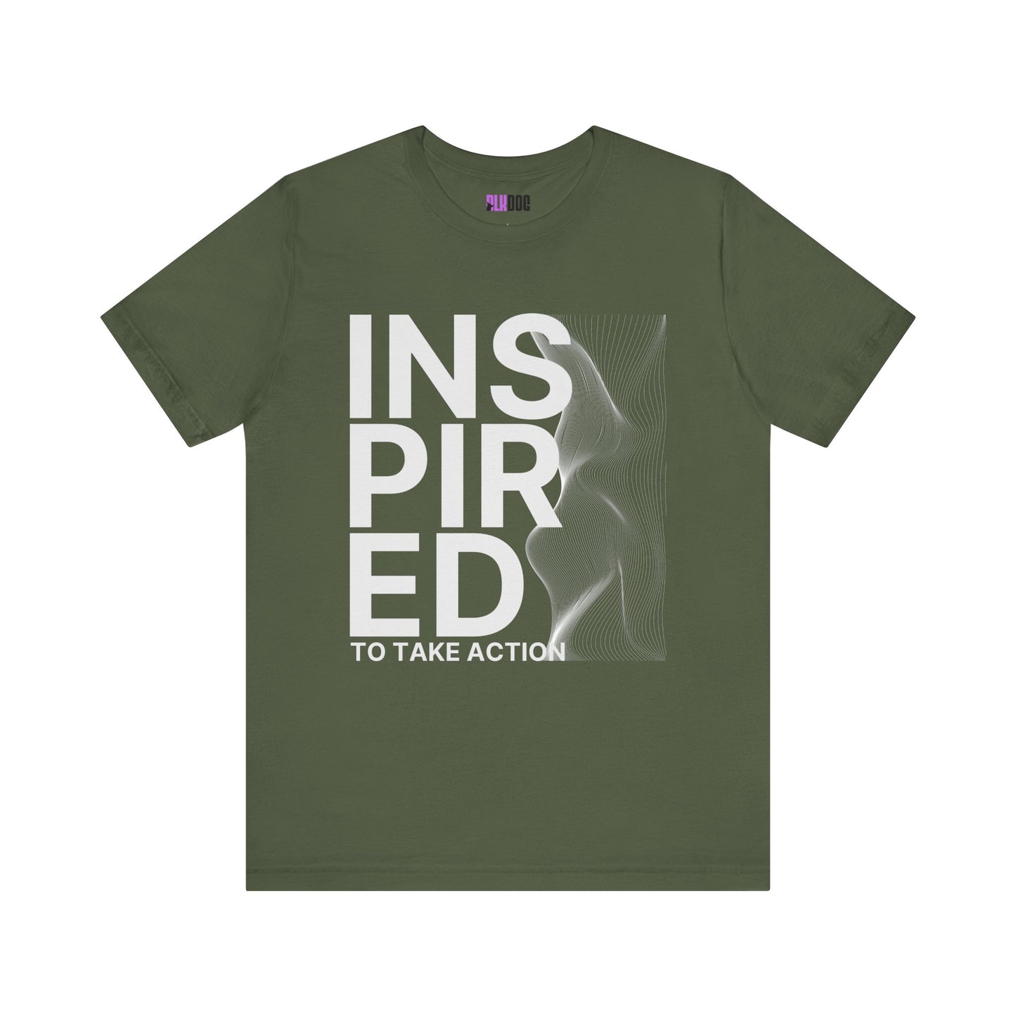 Inspired to Take Action T-Shirt, Motivational Graphic Tee, Unisex Jersey Shirt, Positive Vibes Apparel, Activewear Gift, Empowerment