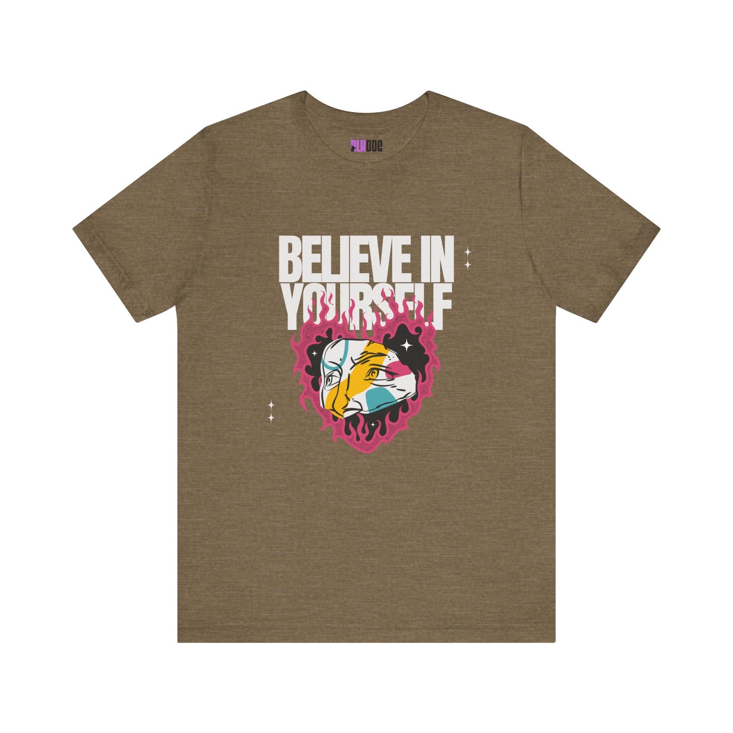 Believe in yourself T-Shirt, Inspirational tee, Motivational shirt, Empowering top, Positive vibes apparel, Self-confidence clothing