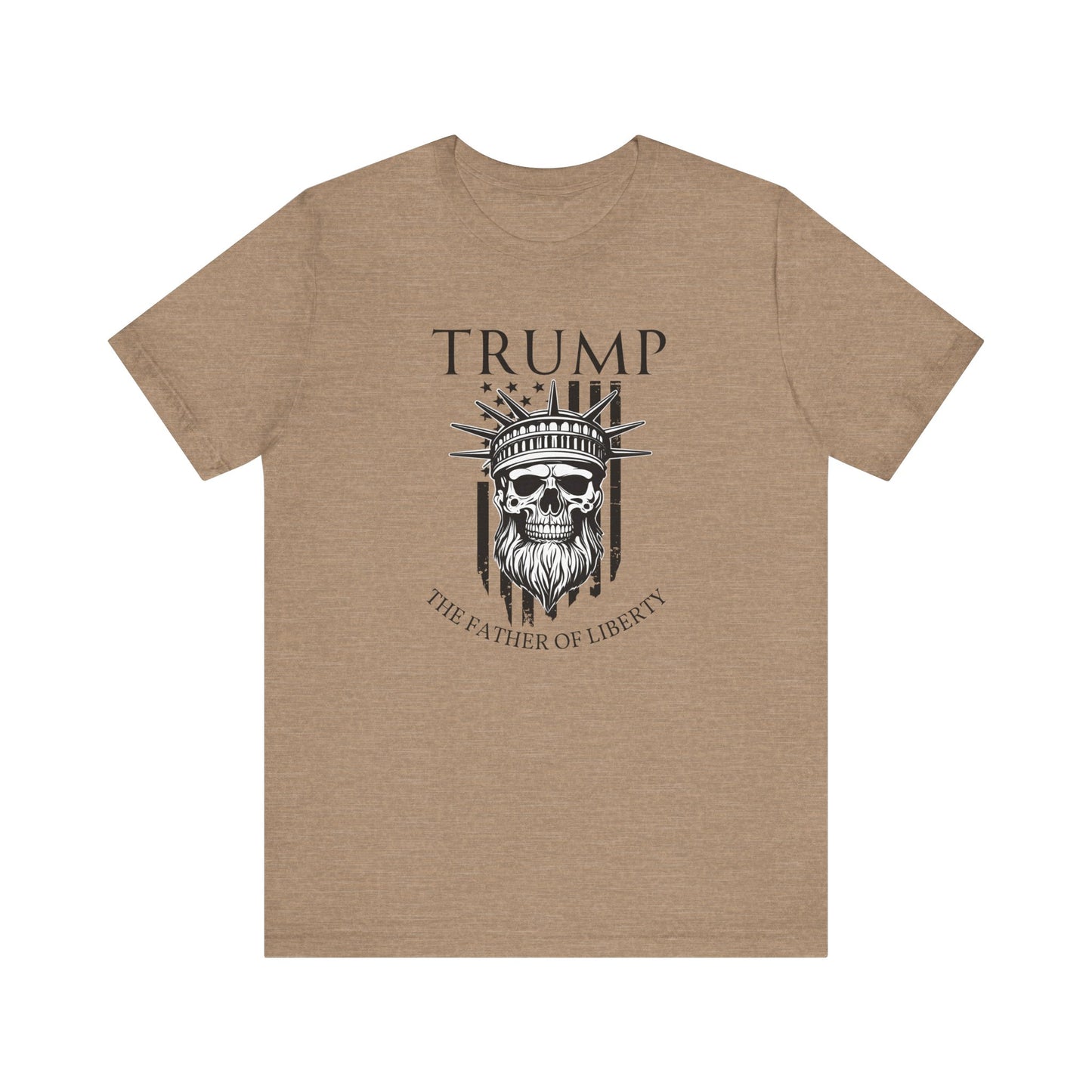Patriotic Tee, Liberty Skull Shirt, Trump Supporter Gift, Political Apparel, USA Flag Tee, American Patriot Shirt